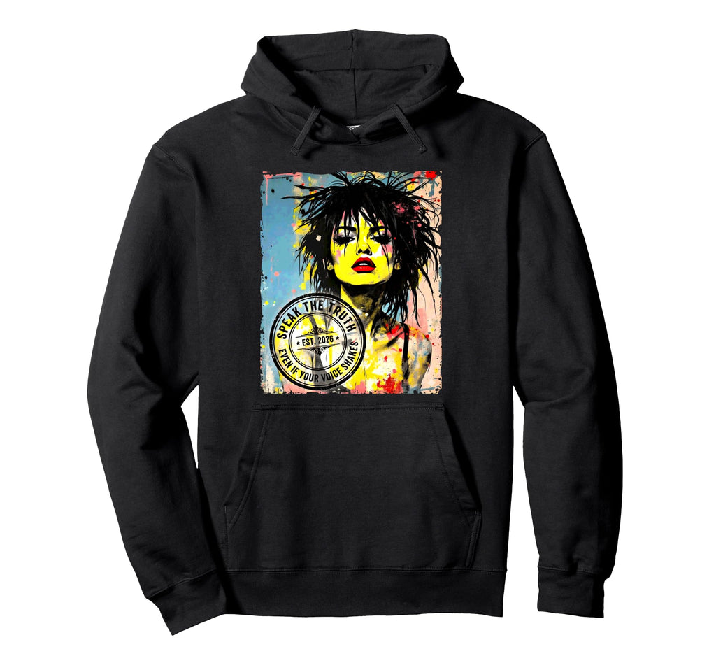 Punk Colorful Pop Art 90S Graffiti Hoodie - Novelty Apparel Men Women - T-Shirt, Sweatshirt, Hoodie