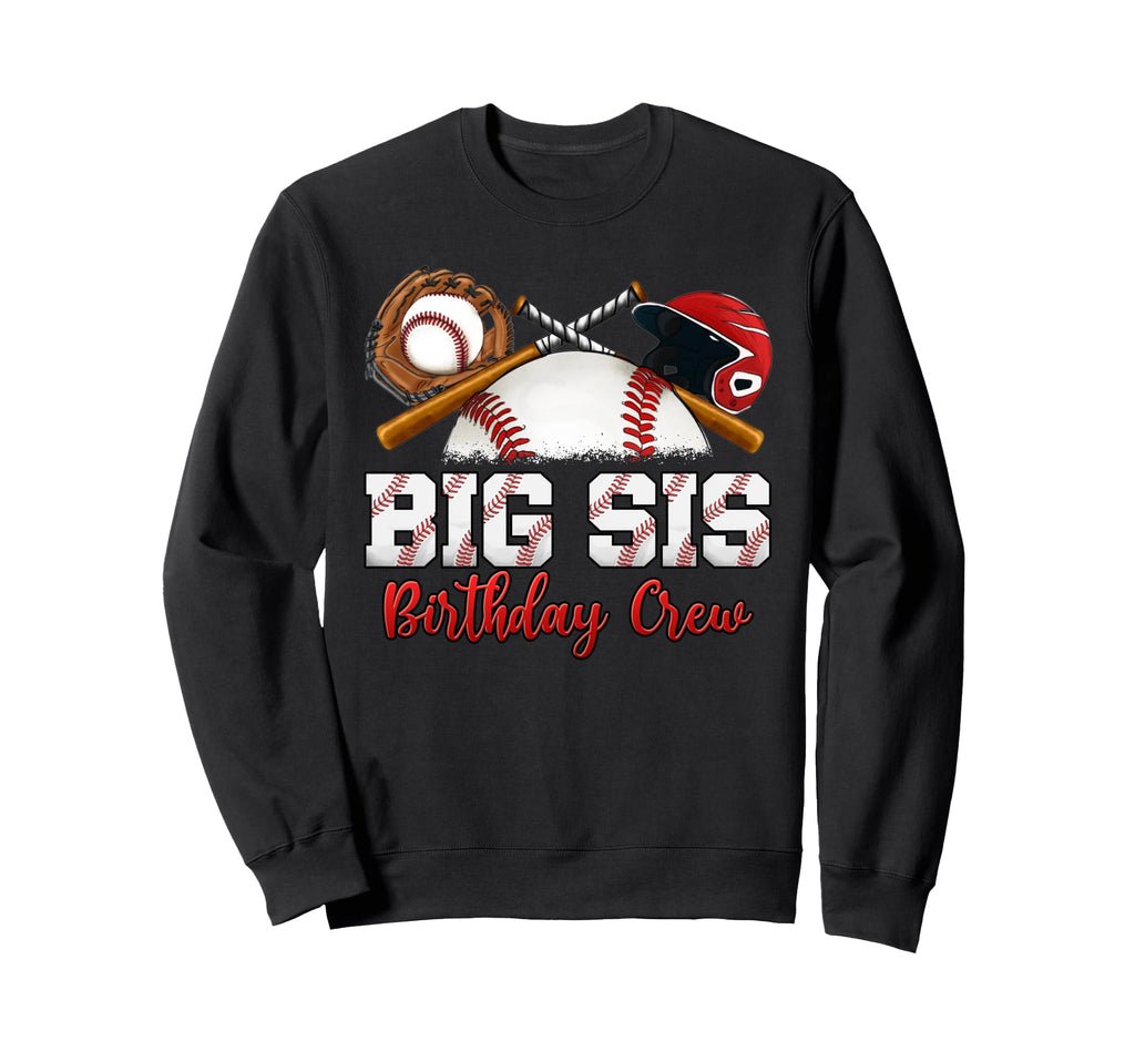 Baseball Birthday Party Sports Family Sweatshirt - Graphic Print Unisex - T-Shirt, Sweatshirt, Hoodie