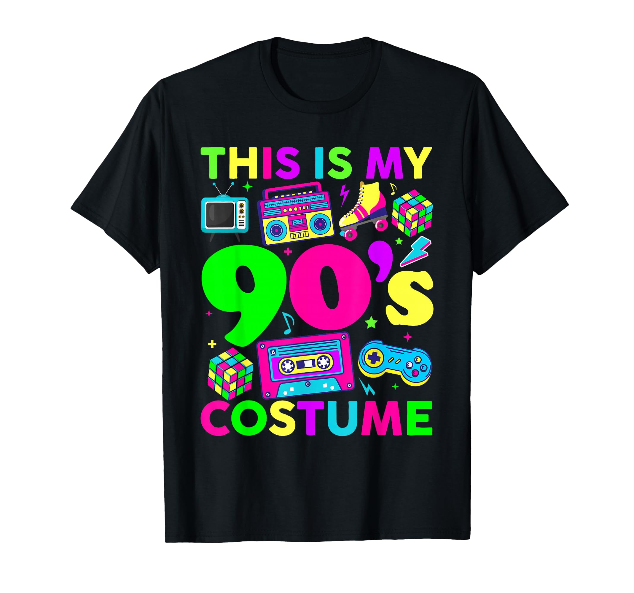 This Is My 90S Costume Nostalgic T-Shirt - Aesthetic Graphic for Adults - T-Shirt, Sweatshirt, Hoodie