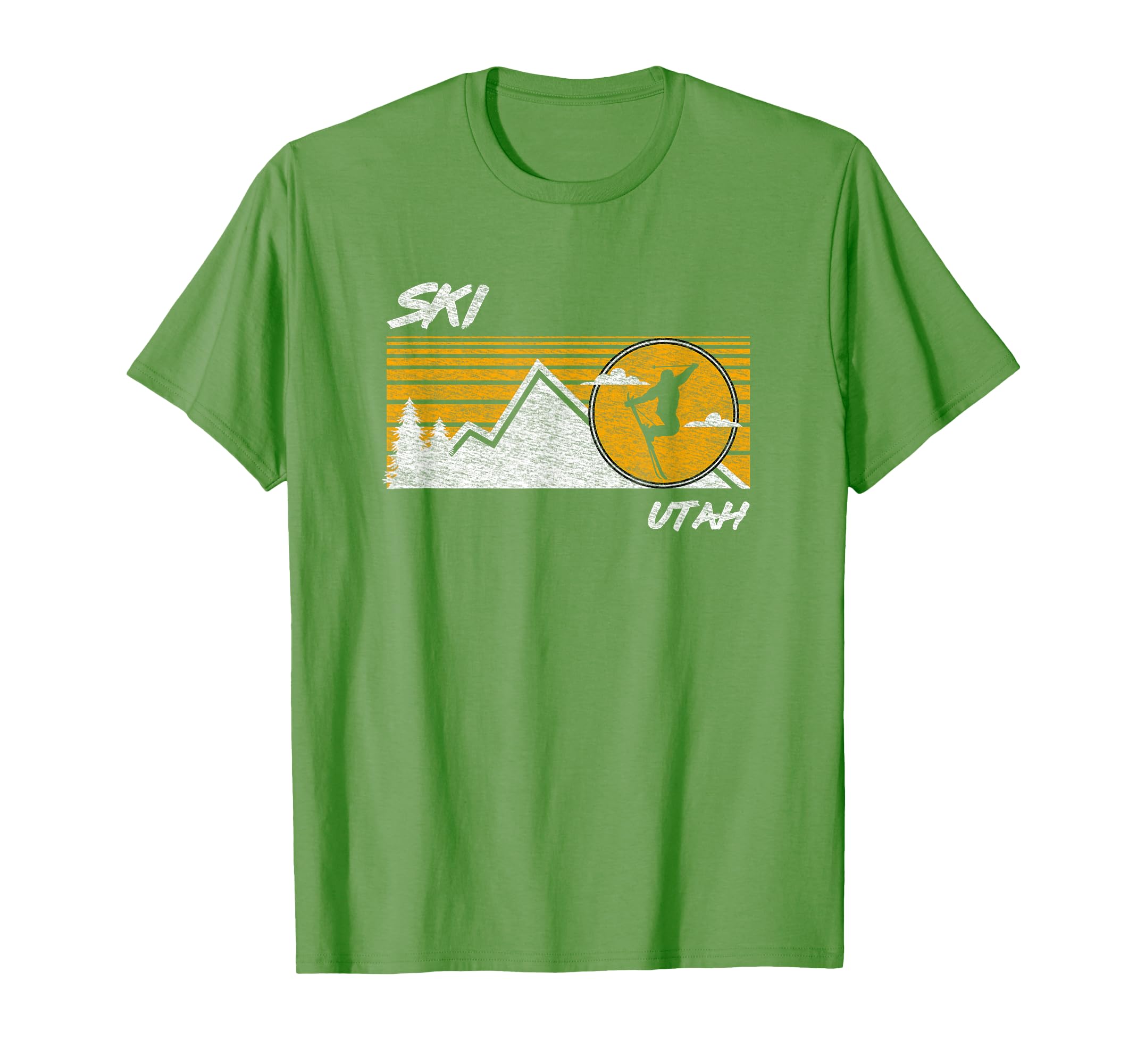Ski Utah Distressed Skiing T-Shirt - Trendy Graphic for Adults - T-Shirt, Sweatshirt, Hoodie