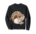Funny Hippie Turkey Boho Sweatshirt - Aesthetic Graphic Men Women - T-Shirt, Sweatshirt, Hoodie