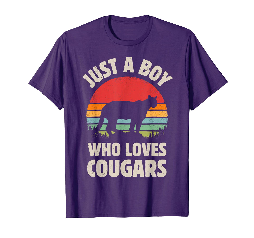 Cougar Just Who Loves Cougars Sunset T-Shirt - Custom Art Print for Adults - T-Shirt, Sweatshirt, Hoodie