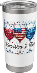 Red White And Blue Wine Patriotic For Women - Adult & Kids T-Shirts, Sweatshirts & Hoodies apparel design preview 1