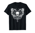 Emo Y2K Grunge Aesthetic Skull Cross T-Shirt - Minimalist Print Men Women - T-Shirt, Sweatshirt, Hoodie
