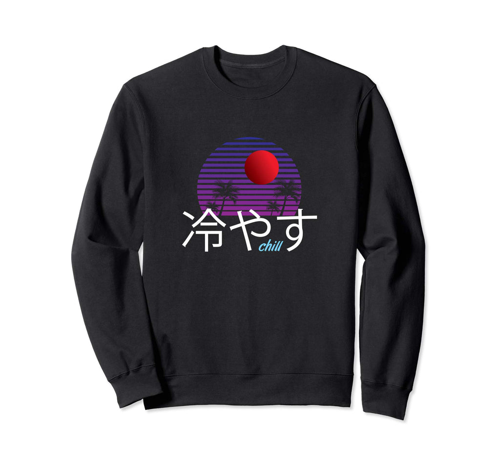Vaporwave Aesthetic Japanese Sweatshirt - Fun Novelty Design Men Women - T-Shirt, Sweatshirt, Hoodie