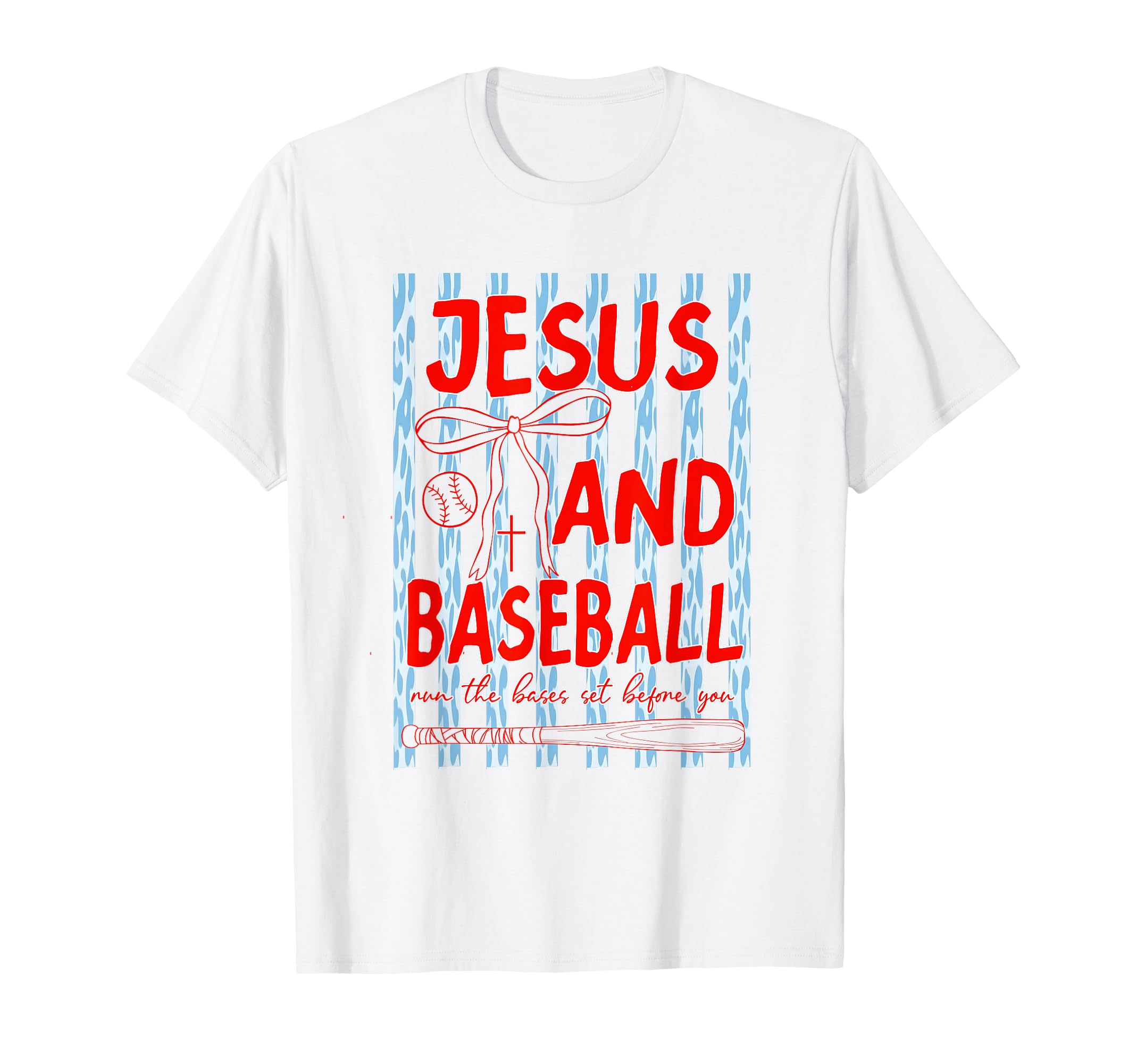 Jesus And Baseball Coquette Christian T-Shirt - Fun Novelty Design Unisex - T-Shirt, Sweatshirt, Hoodie