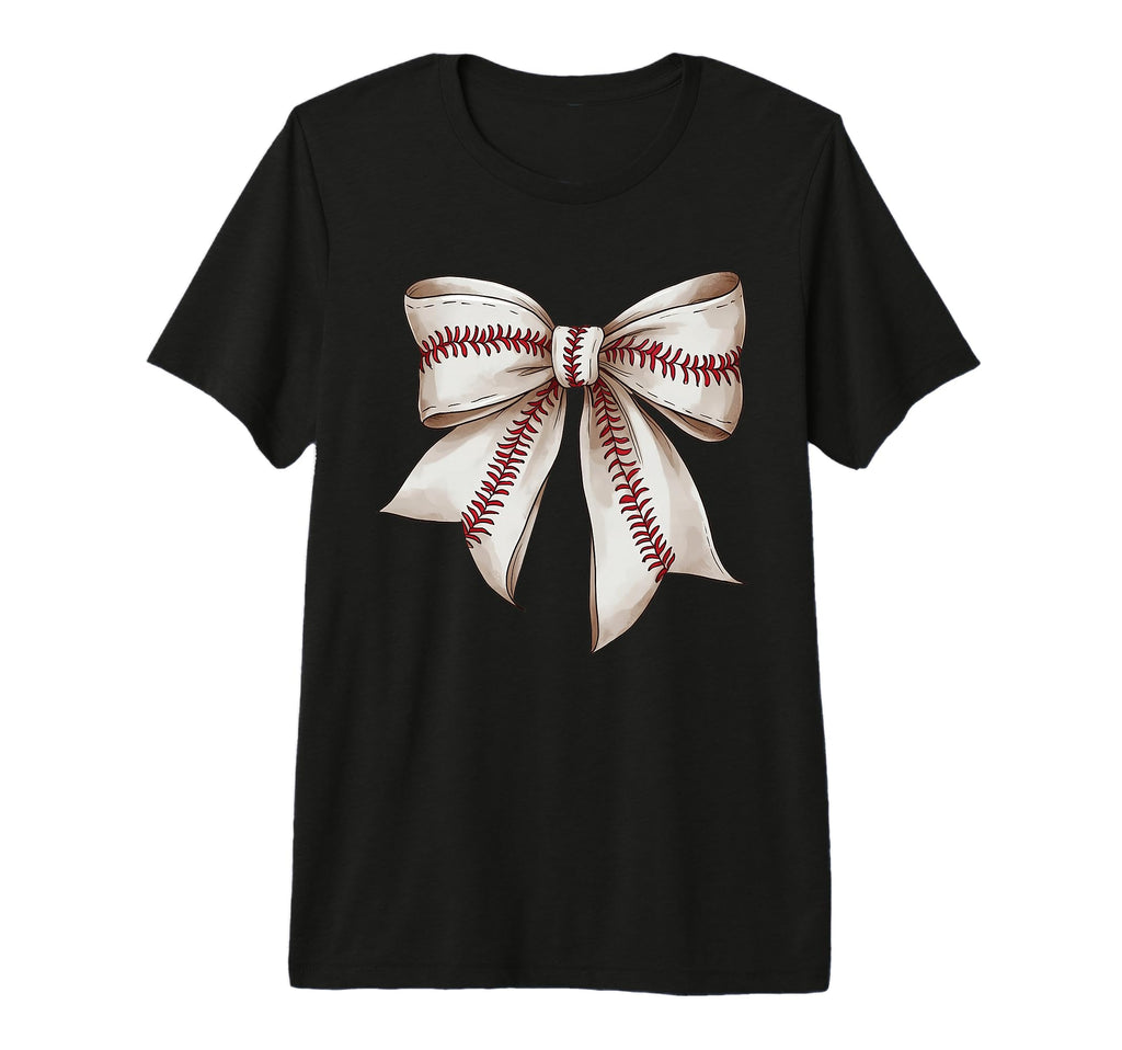Baseball Coquette Bow Baseball Mom Mama T-Shirt - Streetwear Style Unisex - T-Shirt, Sweatshirt, Hoodie