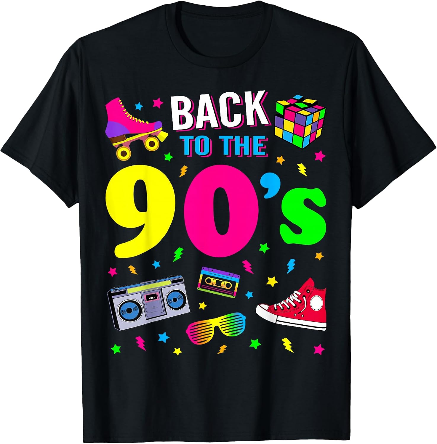 Retro Gifts Vintage 90s Costume - Adult & Kids T-Shirts, Sweatshirts & Hoodies apparel design preview 1