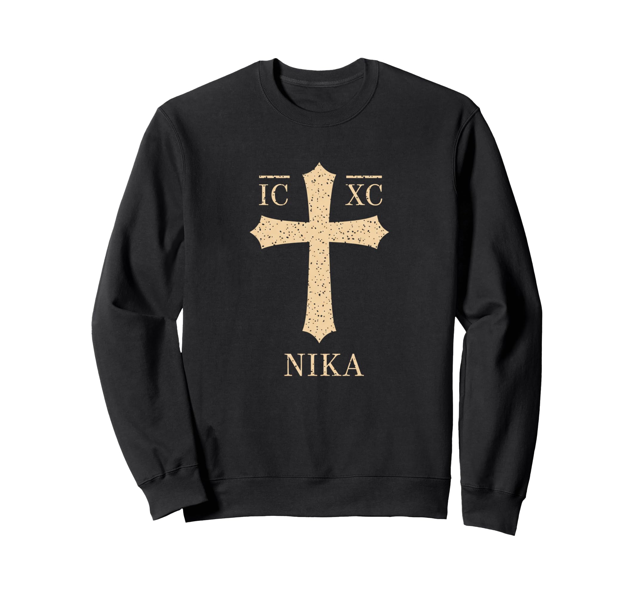 Ic Xc Nika Cross Christian Symbol Sweatshirt - Novelty Apparel for Adults - T-Shirt, Sweatshirt, Hoodie