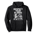 Respect Your Elders Tech Camera Phone Hoodie - Trendy Graphic Men Women - T-Shirt, Sweatshirt, Hoodie