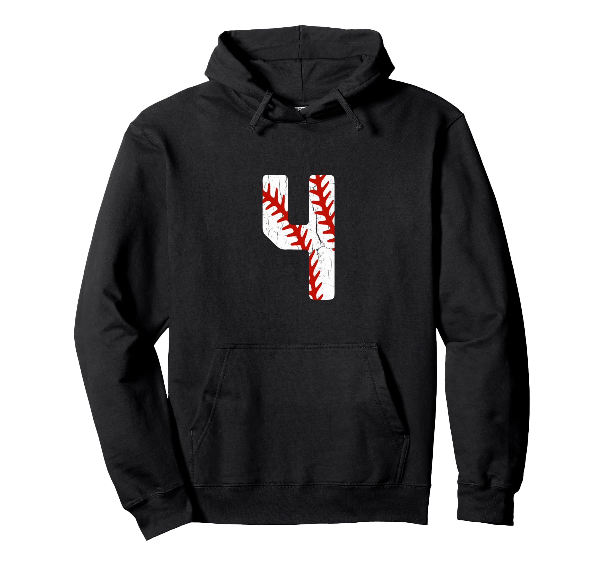 Baseball Player Jersey Number 4 4 Hoodie - Streetwear Style Men Women - T-Shirt, Sweatshirt, Hoodie