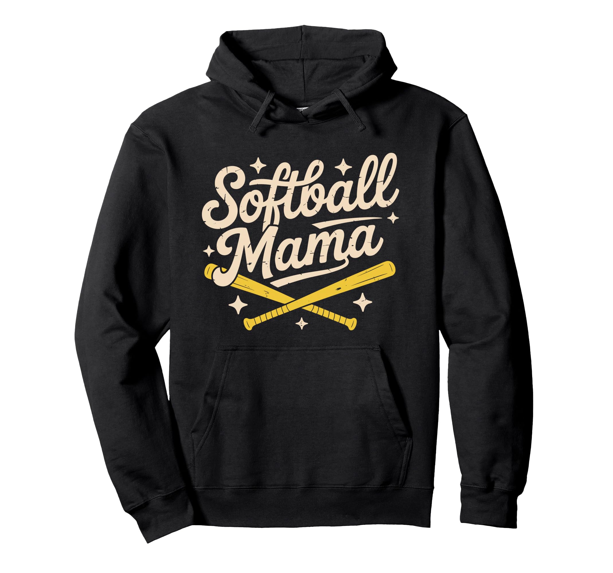 Softball Mama Baseball Sports Lover Hoodie - Trendy Graphic Men Women - T-Shirt, Sweatshirt, Hoodie