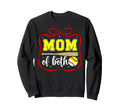 Mom Both Coquette Baseball Softball Mom Sweatshirt - Trendy Graphic Unisex - T-Shirt, Sweatshirt, Hoodie