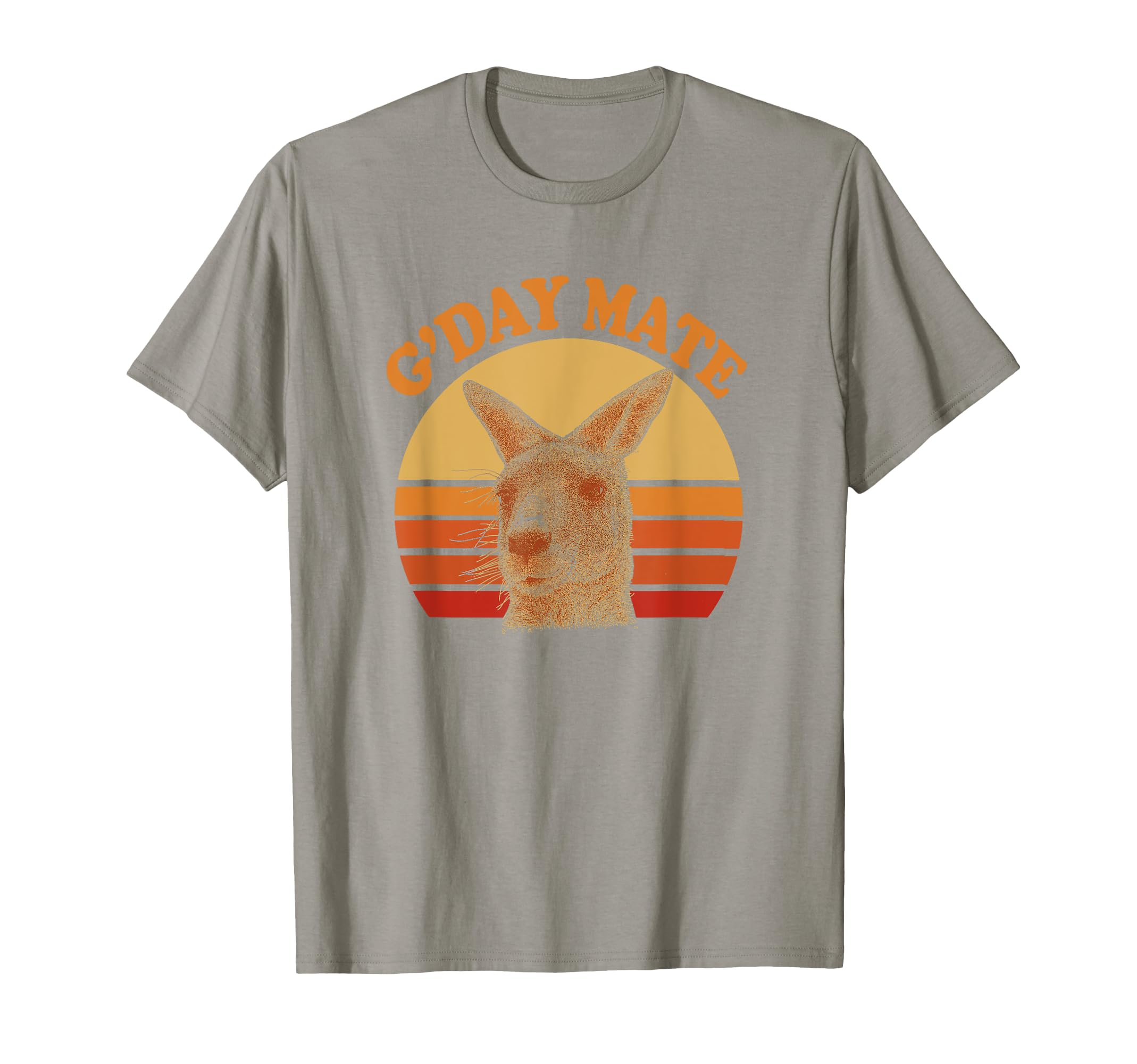 Gday Mate Kangaroo Sunset T-Shirt - Aesthetic Graphic for Adults - T-Shirt, Sweatshirt, Hoodie