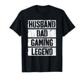 Husband Dad Gaming Legend Gamer T-Shirt - Fun Novelty Design for Adults - T-Shirt, Sweatshirt, Hoodie