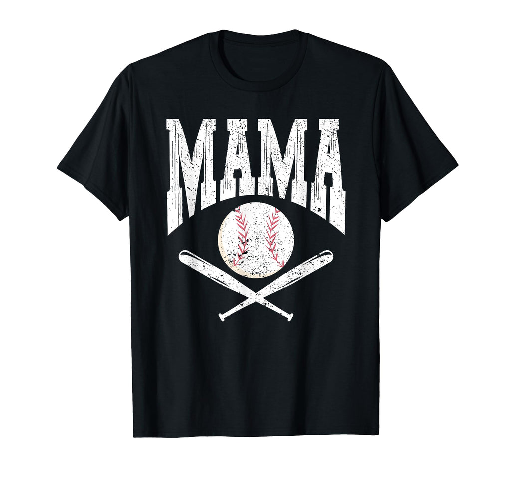 Mama Baseball Player Coach Fan Mothers Day T-Shirt - Graphic Print Unisex - T-Shirt, Sweatshirt, Hoodie