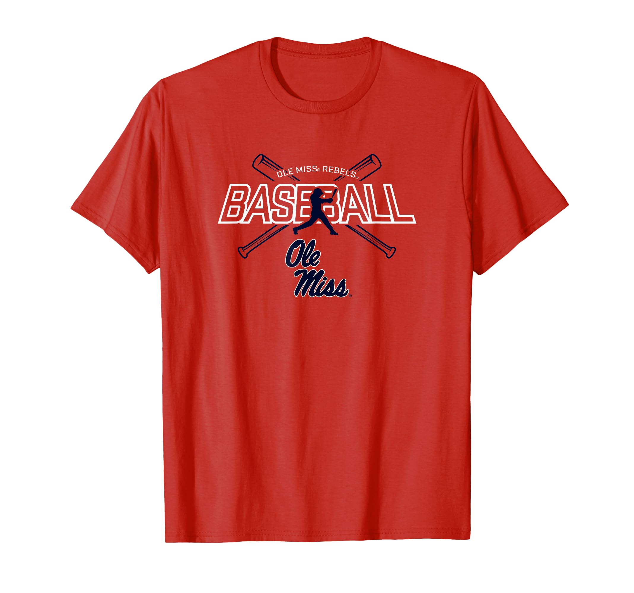 Mississippi Ole Miss Rebels Baseball Hitter T-Shirt - Graphic Print Unisex - T-Shirt, Sweatshirt, Hoodie