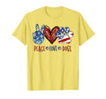 Peace Love Dog Heart Dog Paw T-Shirt - Fun Novelty Design Unisex - T-Shirt, Sweatshirt, Hoodie
