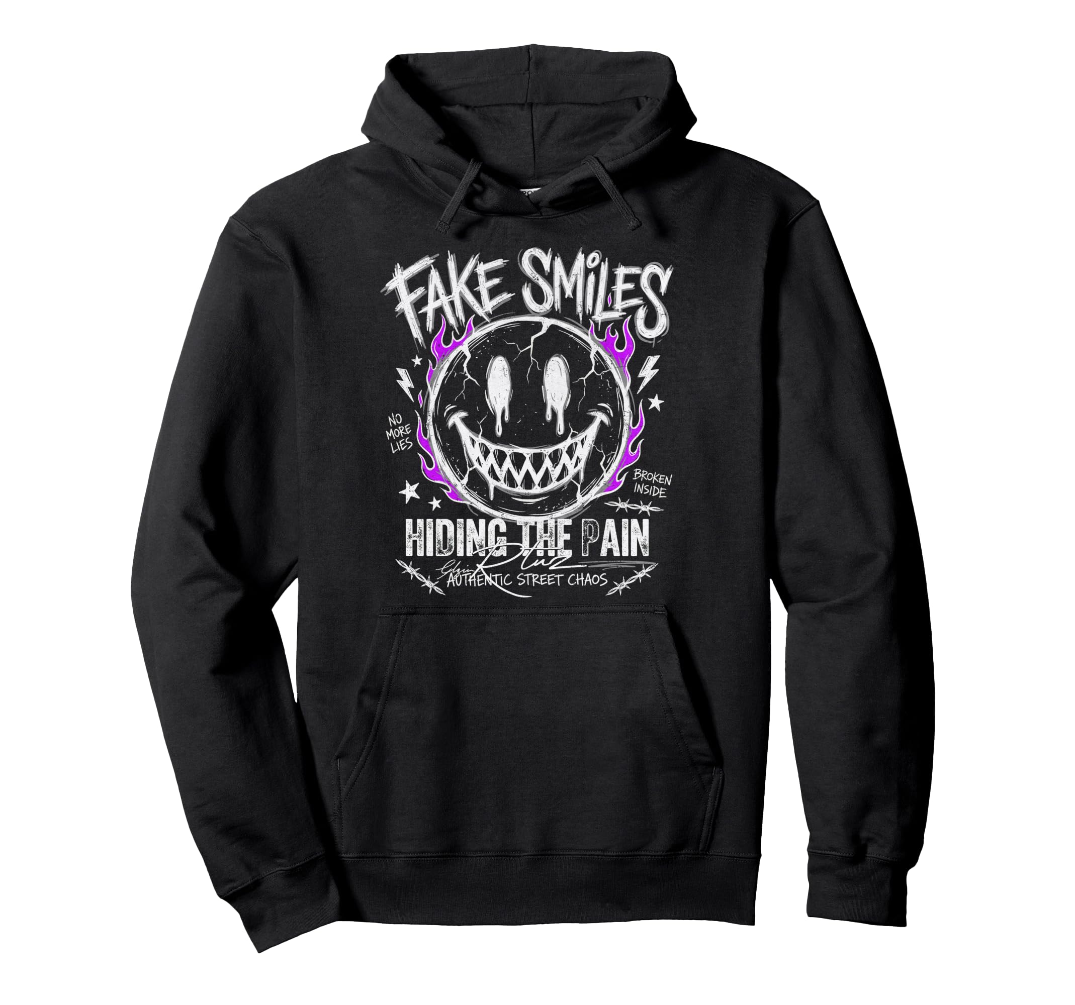 Aesthetic Streetwear Smile Hoodie - Unique Graphic Unisex - T-Shirt, Sweatshirt, Hoodie