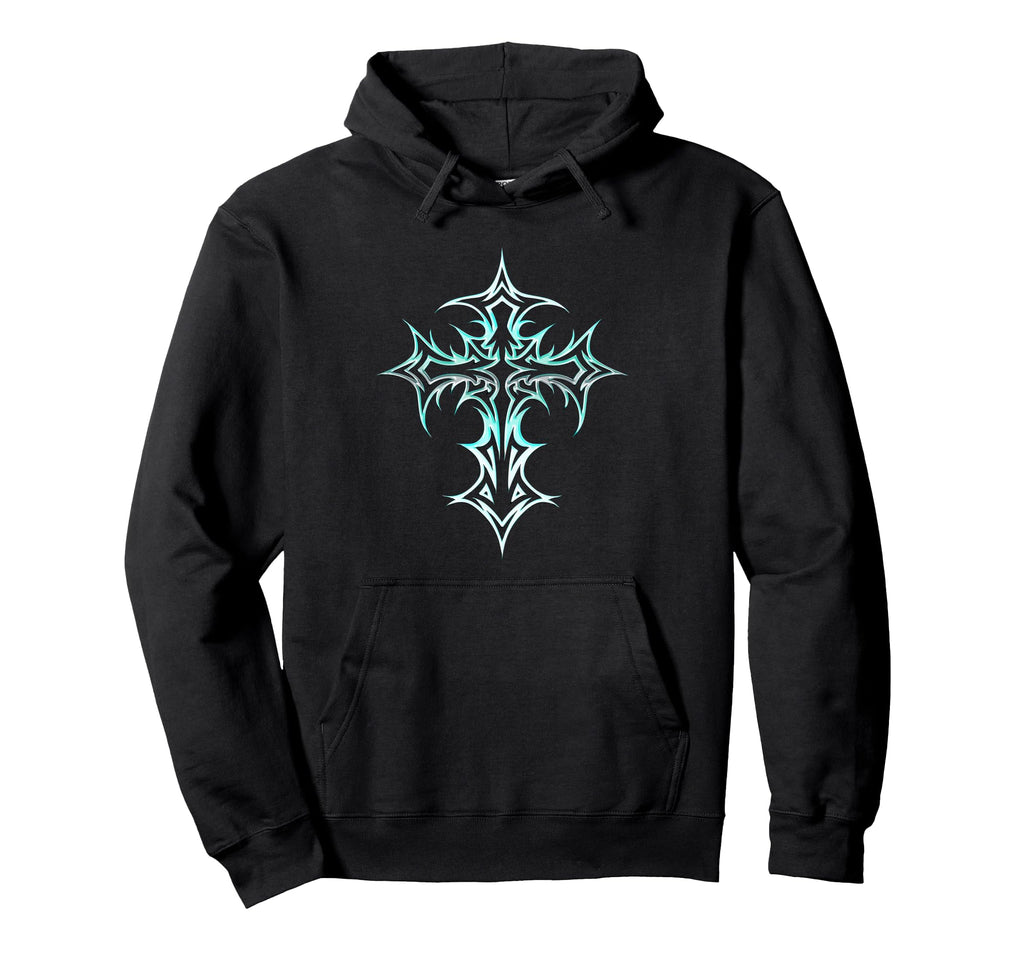 Gothic Cross Y2K Alt Aesthetic Hoodie - Aesthetic Graphic for Adults - T-Shirt, Sweatshirt, Hoodie