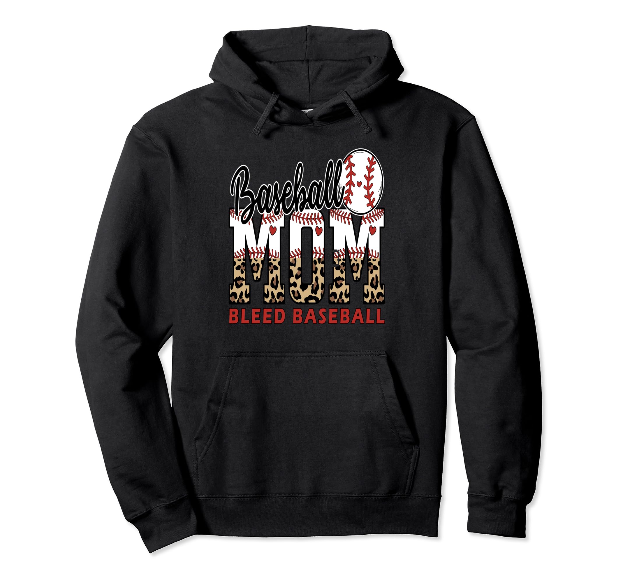 Bleed Baseball Mom Hoodie - Custom Art Print Unisex - T-Shirt, Sweatshirt, Hoodie