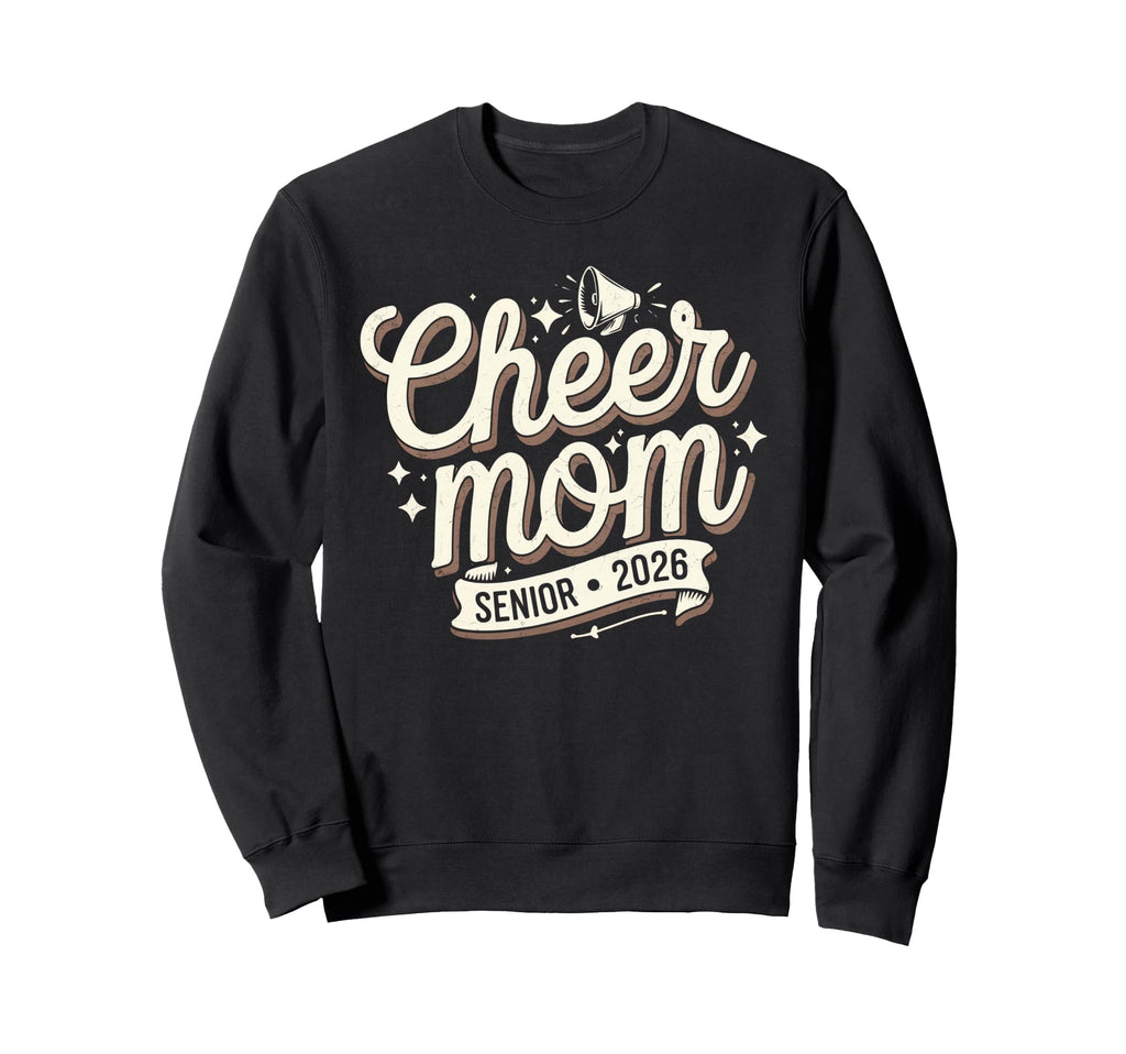 Cheer Mom Mother Bow Cheerleader Game Sweatshirt - Trendy Graphic Unisex - T-Shirt, Sweatshirt, Hoodie