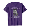 Actually This Is My First Rodeo Raccoon T-Shirt - Graphic Print Unisex - T-Shirt, Sweatshirt, Hoodie