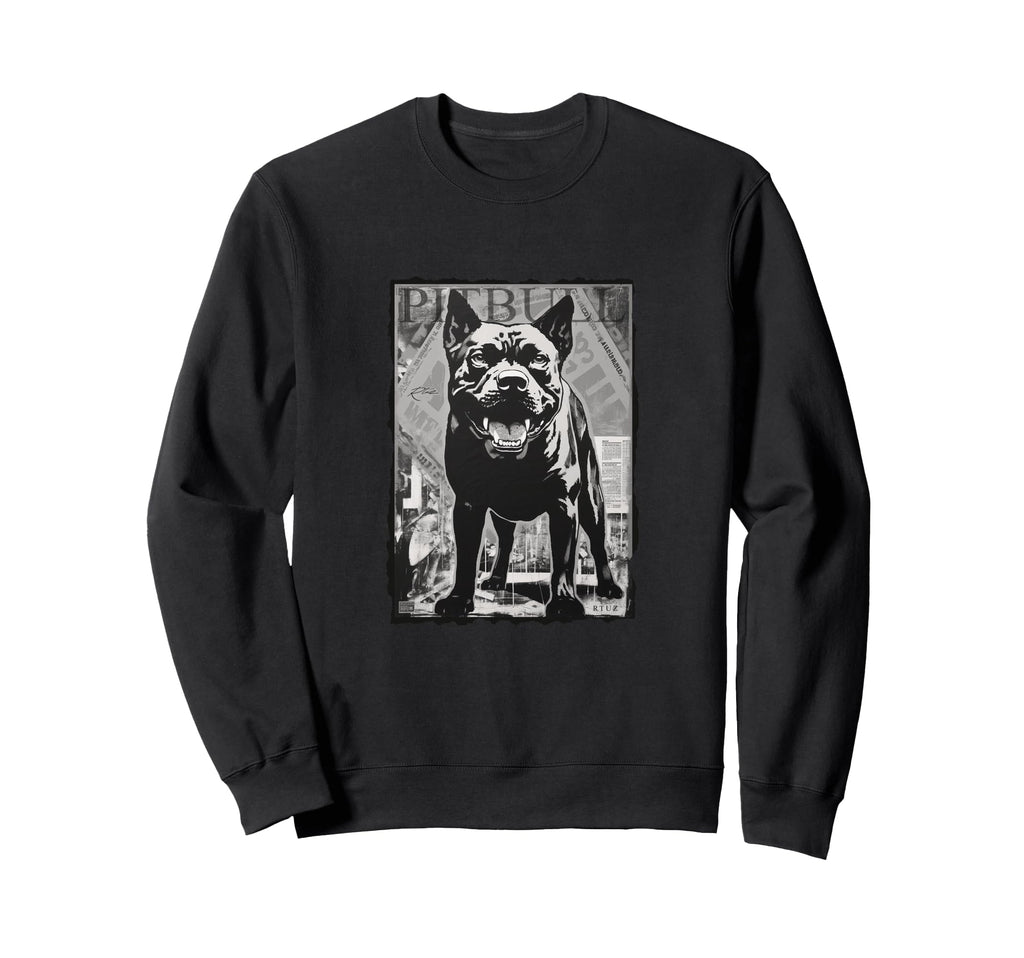 Y2K Streetwear Dog Pit Bull Sweatshirt - Minimalist Print Unisex - T-Shirt, Sweatshirt, Hoodie