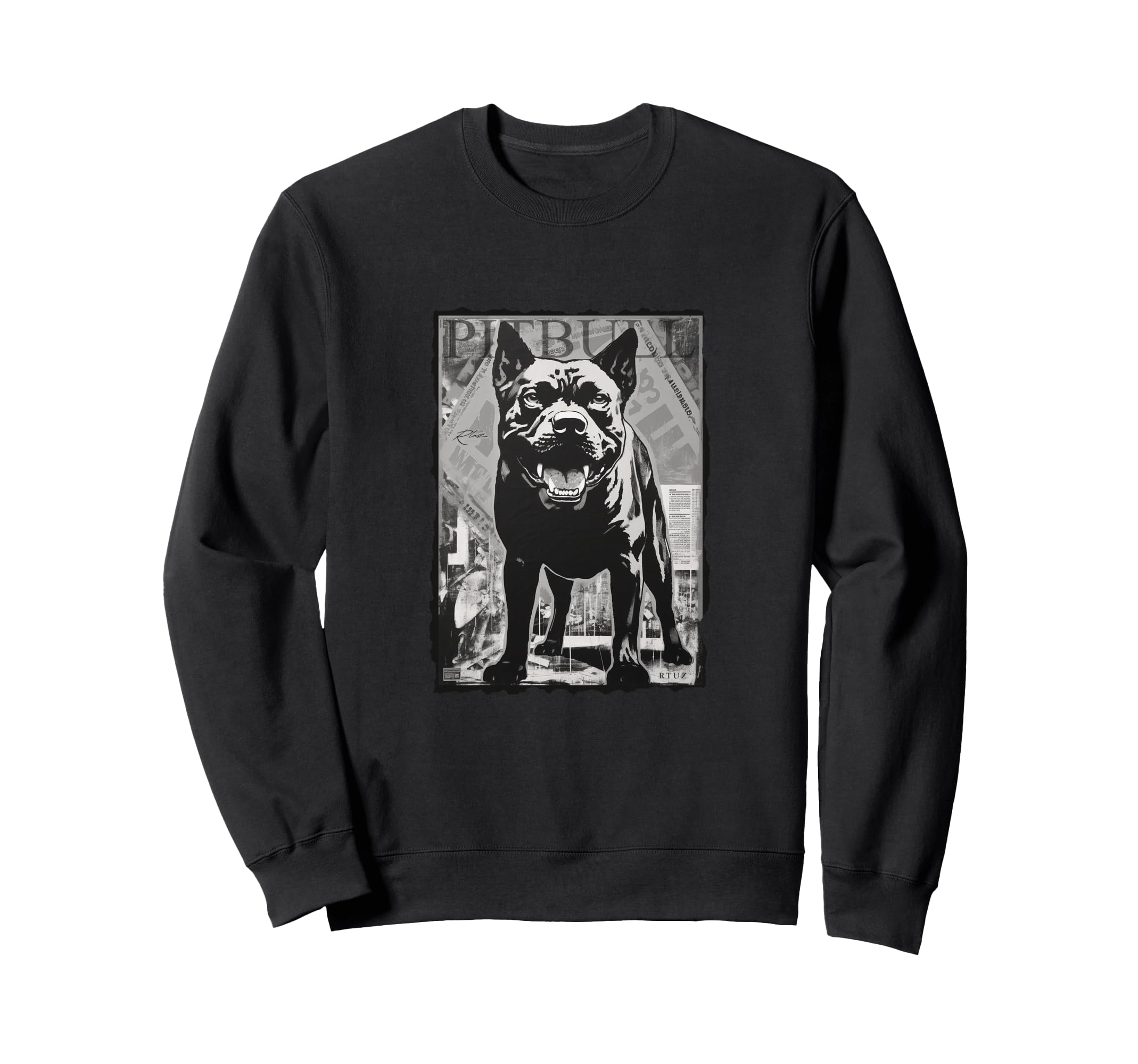 Y2K Streetwear Dog Pit Bull Sweatshirt - Minimalist Print Unisex - T-Shirt, Sweatshirt, Hoodie