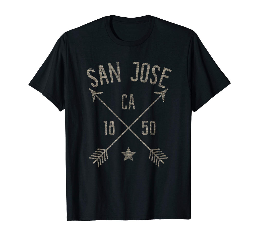 San Jose Ca Home City Distressed T-Shirt - Novelty Apparel for Adults - T-Shirt, Sweatshirt, Hoodie