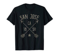 San Jose Ca Home City Distressed T-Shirt - Novelty Apparel for Adults - T-Shirt, Sweatshirt, Hoodie