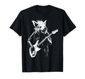 Distressed Hog Pig Playing Guitar T-Shirt - Minimalist Print Men Women - T-Shirt, Sweatshirt, Hoodie
