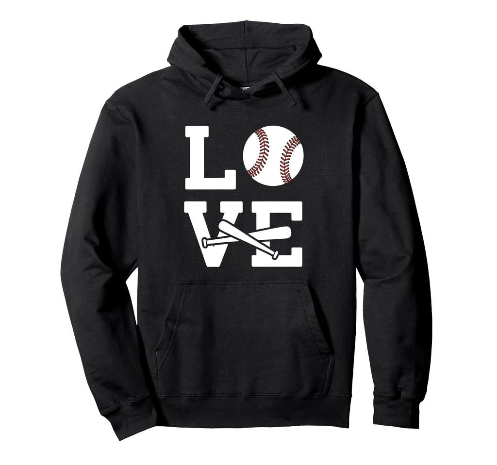 Love Heart Baseball Game Season Sports Hoodie - Trendy Graphic Unisex - T-Shirt, Sweatshirt, Hoodie
