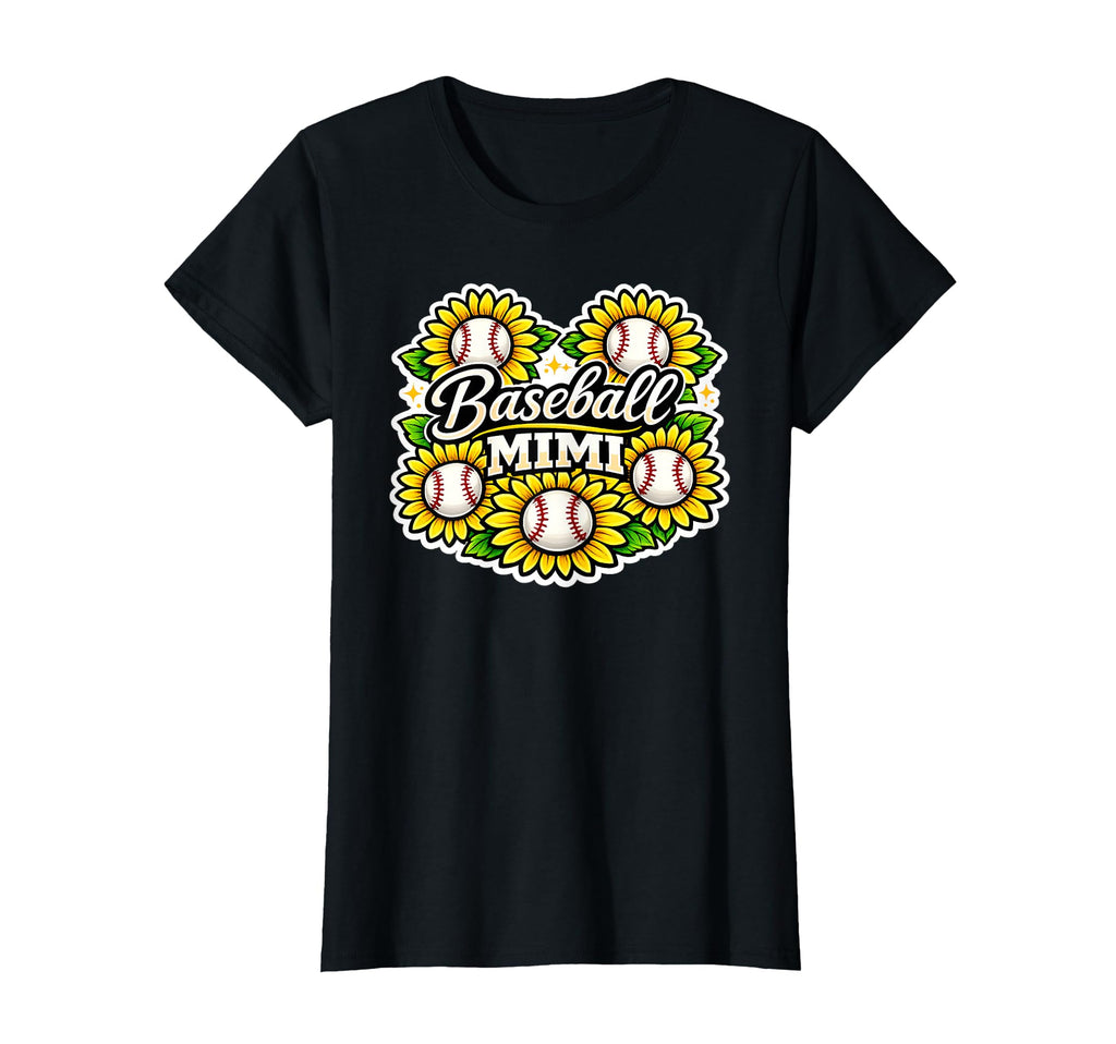 Baseball Mimi Sunflower Baseball T-Shirt - Unique Graphic for Adults - T-Shirt, Sweatshirt, Hoodie