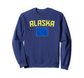 Distressed Alaska Flag Alaskan Sweatshirt - Trendy Graphic for Adults - T-Shirt, Sweatshirt, Hoodie