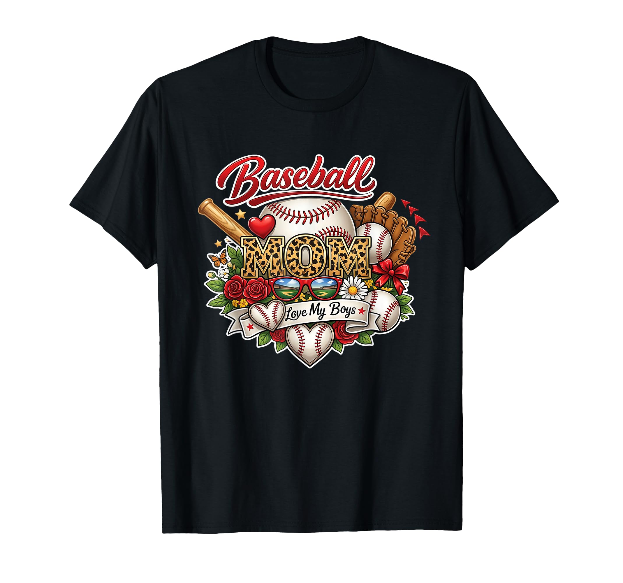 Trendy Baseball Mom Love My Bat Balls T-Shirt - Aesthetic Graphic Unisex - T-Shirt, Sweatshirt, Hoodie