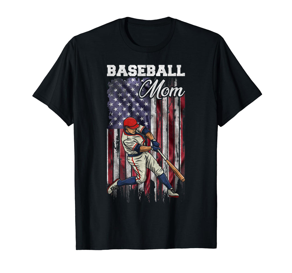 Usa Flag Baseball Player Proud T-Shirt - Casual Everyday Wear for Adults - T-Shirt, Sweatshirt, Hoodie