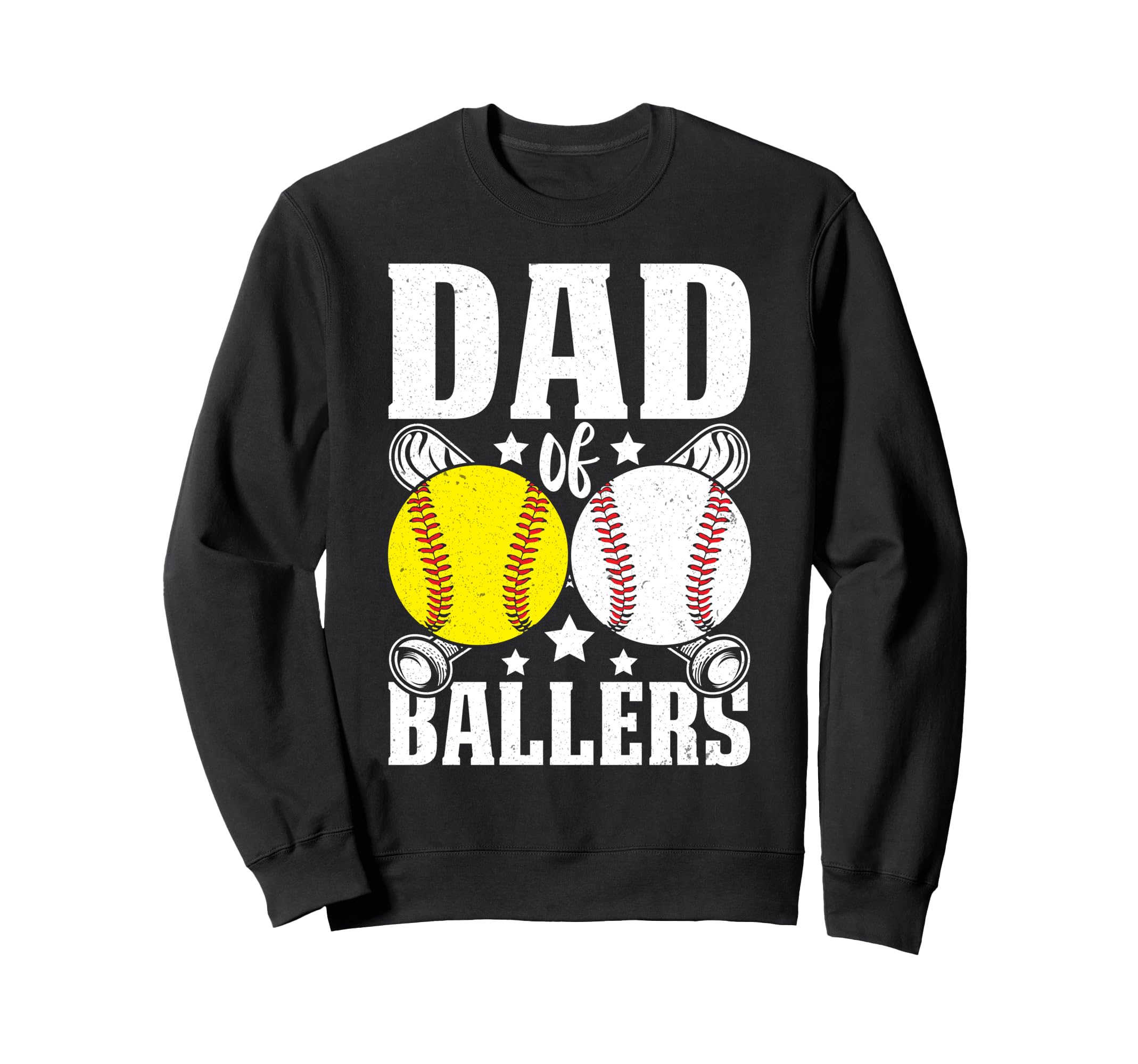 Dad Ballers Softball Baseball Sweatshirt - Unique Graphic for Adults - T-Shirt, Sweatshirt, Hoodie