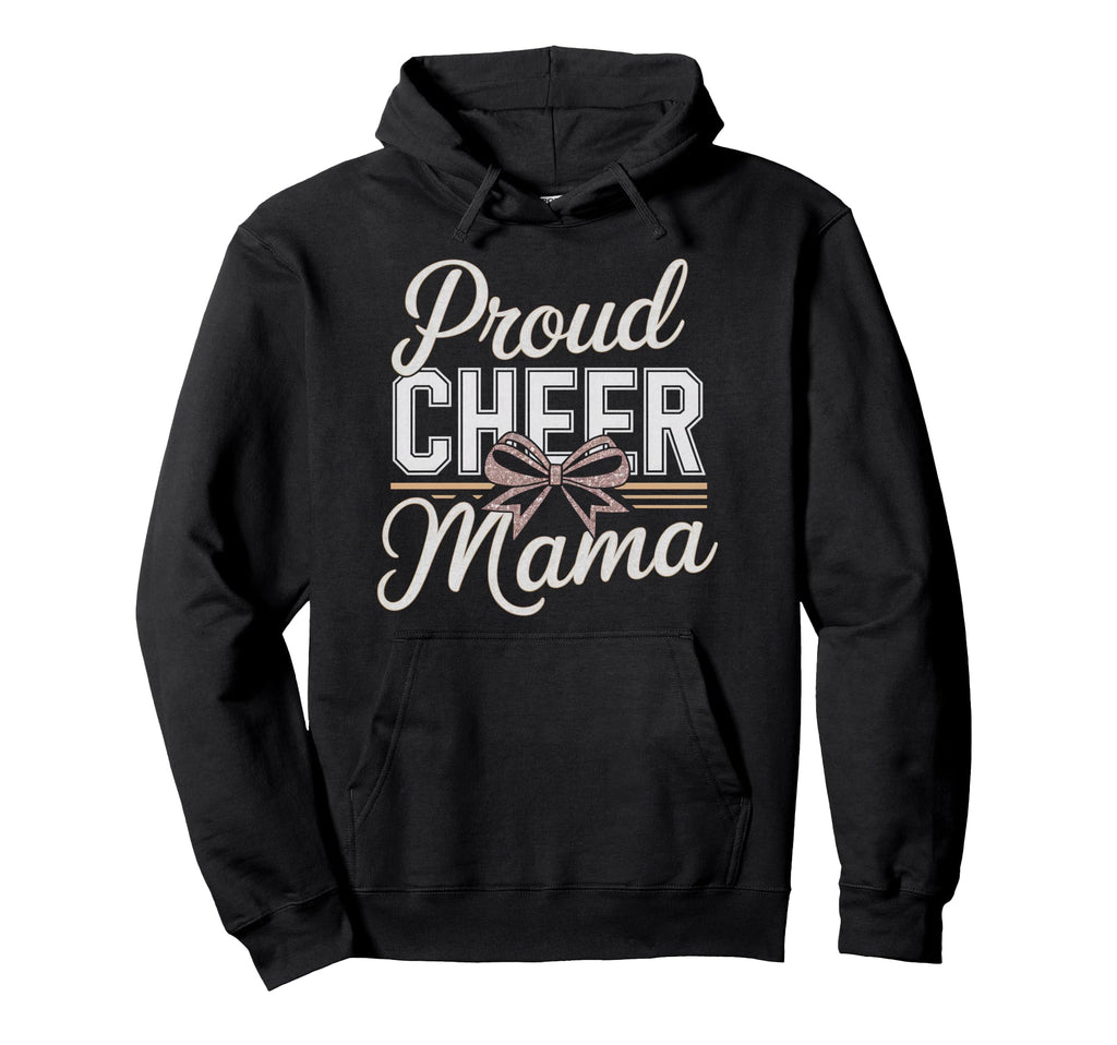 Cheer Mom Mother Bow Cheerleader Game Day Hoodie - Minimalist Print Unisex - T-Shirt, Sweatshirt, Hoodie
