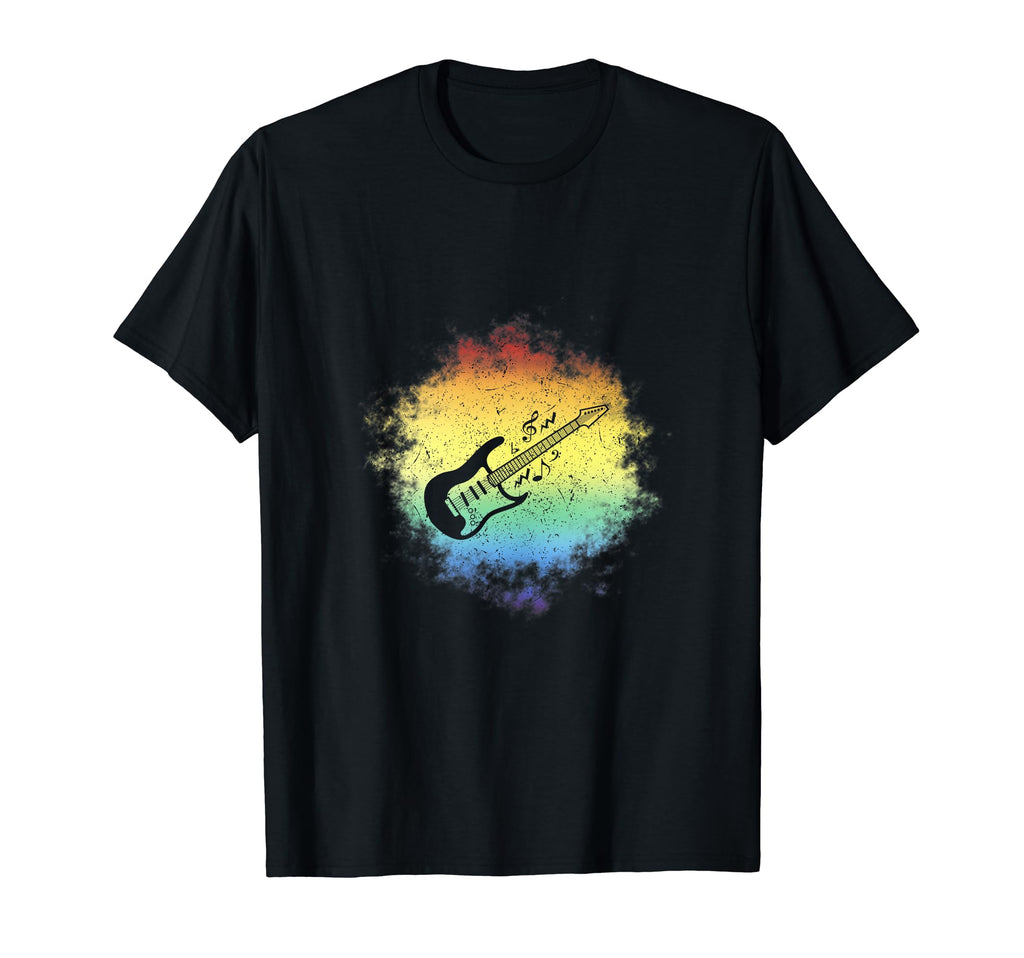 Colorful Guitar Music Band Guitarist T-Shirt - Custom Art Print for Adults - T-Shirt, Sweatshirt, Hoodie