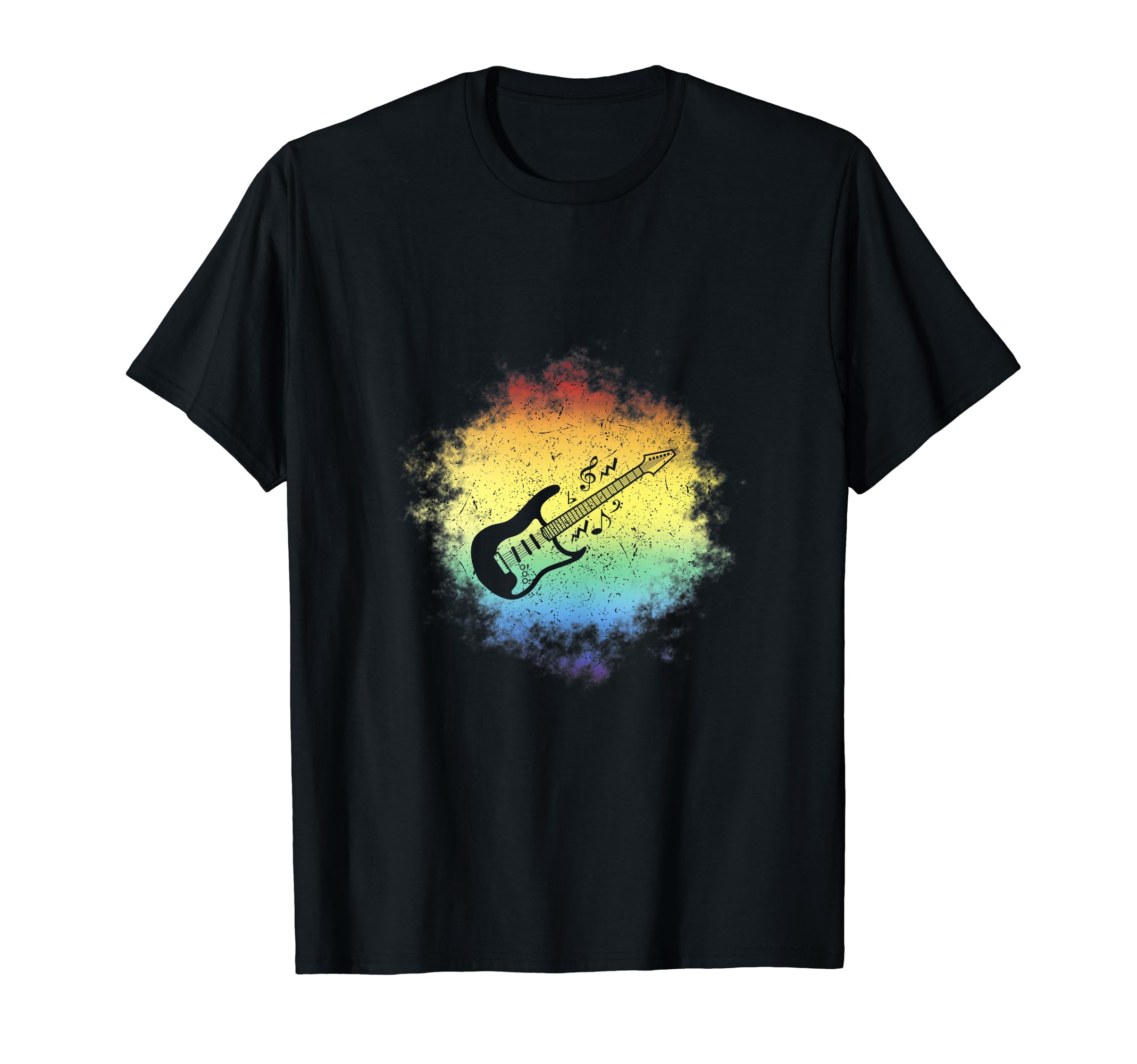 Colorful Guitar Music Band Guitarist T-Shirt - Custom Art Print for Adults - T-Shirt, Sweatshirt, Hoodie