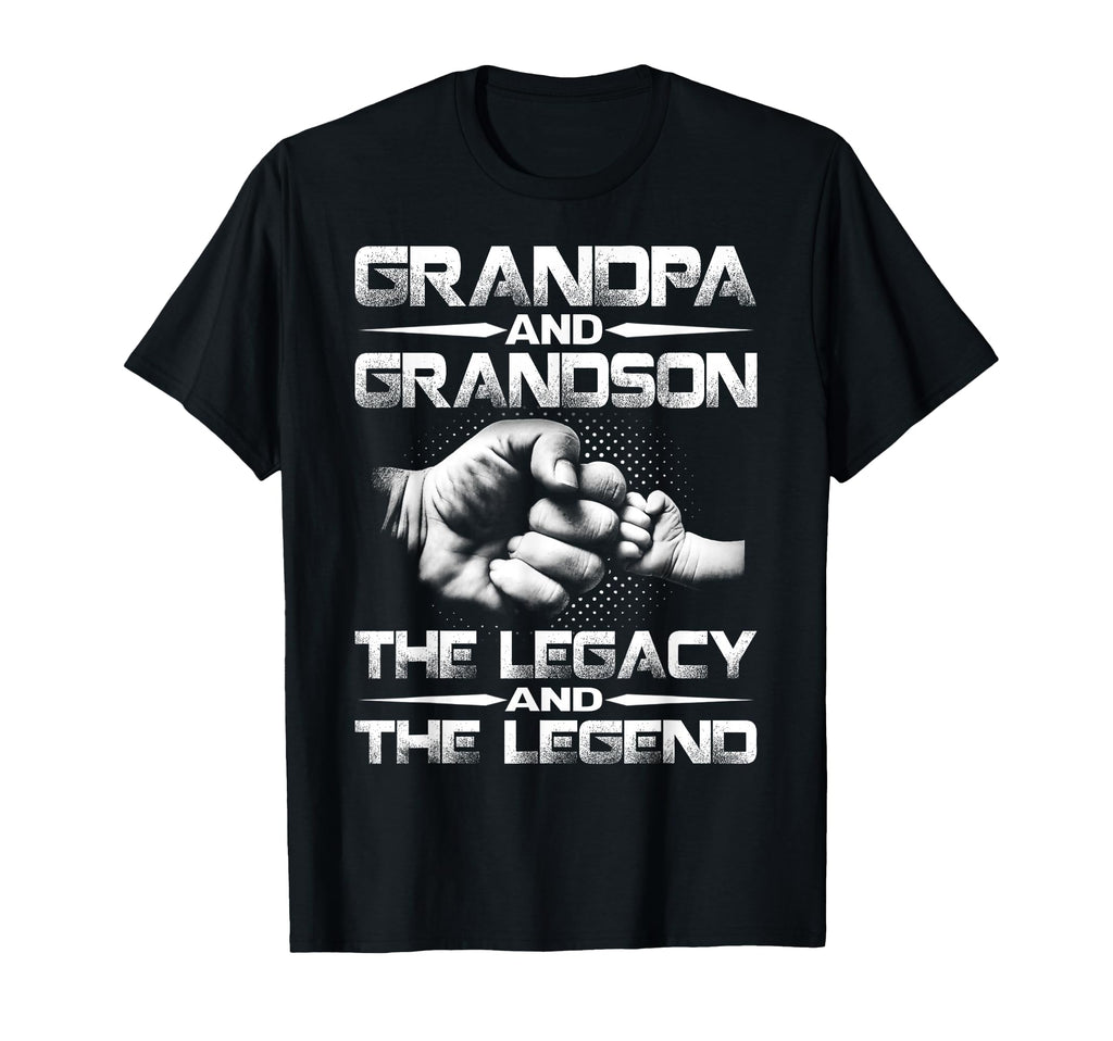 Grandpa And Grandson Legend And Legacy T-Shirt - Novelty Apparel Unisex - T-Shirt, Sweatshirt, Hoodie