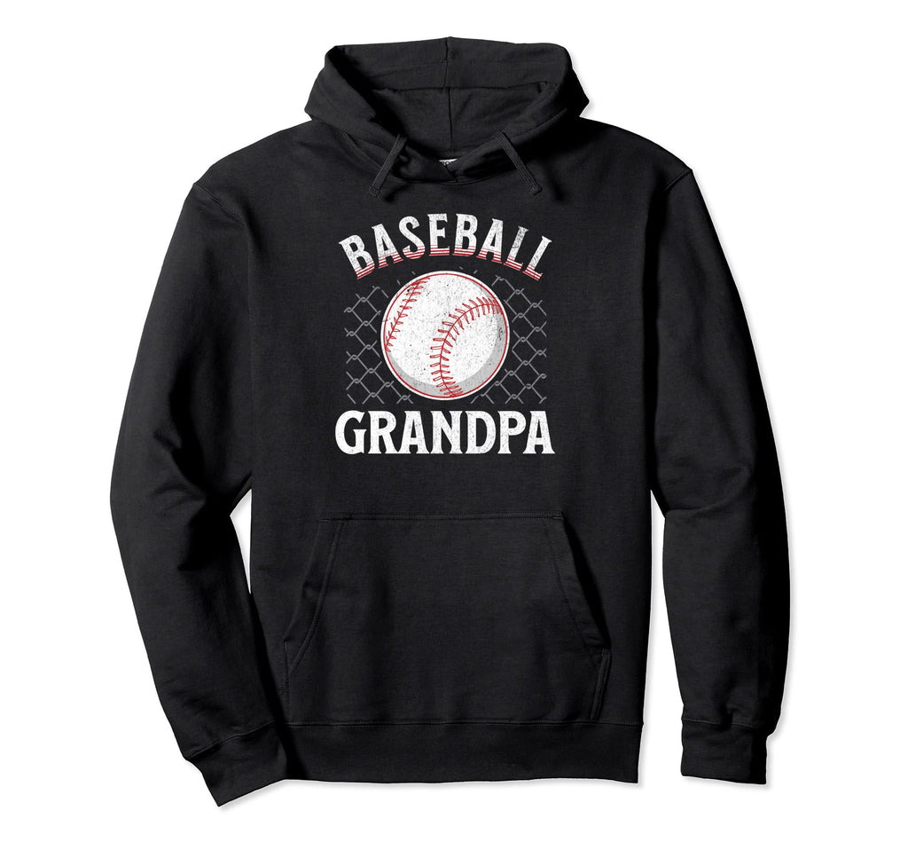 Baseball Grandpa Ball Heart Papa Hoodie - Casual Everyday Wear for Adults - T-Shirt, Sweatshirt, Hoodie