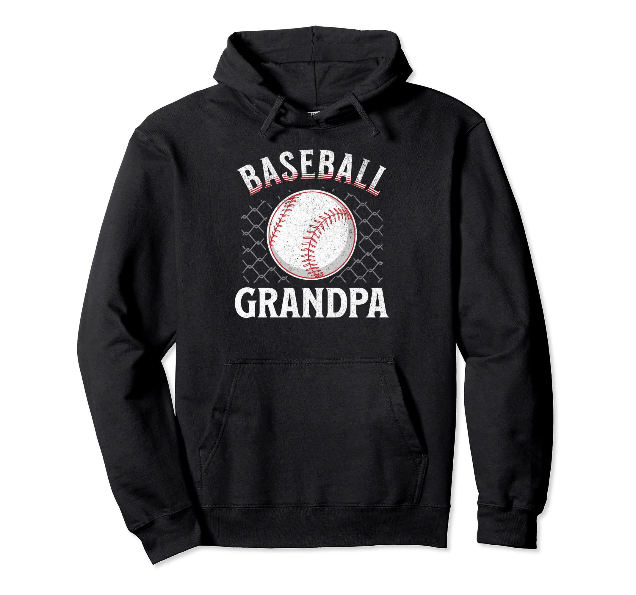 Baseball Grandpa Ball Heart Papa Hoodie - Casual Everyday Wear for Adults - T-Shirt, Sweatshirt, Hoodie