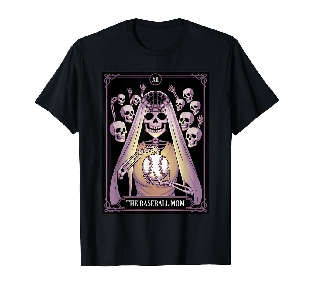 Funny Baseball Halloween Tarot Card T-Shirt - Custom Art Print Unisex - T-Shirt, Sweatshirt, Hoodie
