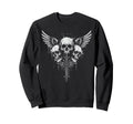 Skull Cross Y2K Grunge Aesthetic Alt Sweatshirt - Unique Graphic Men Women - T-Shirt, Sweatshirt, Hoodie