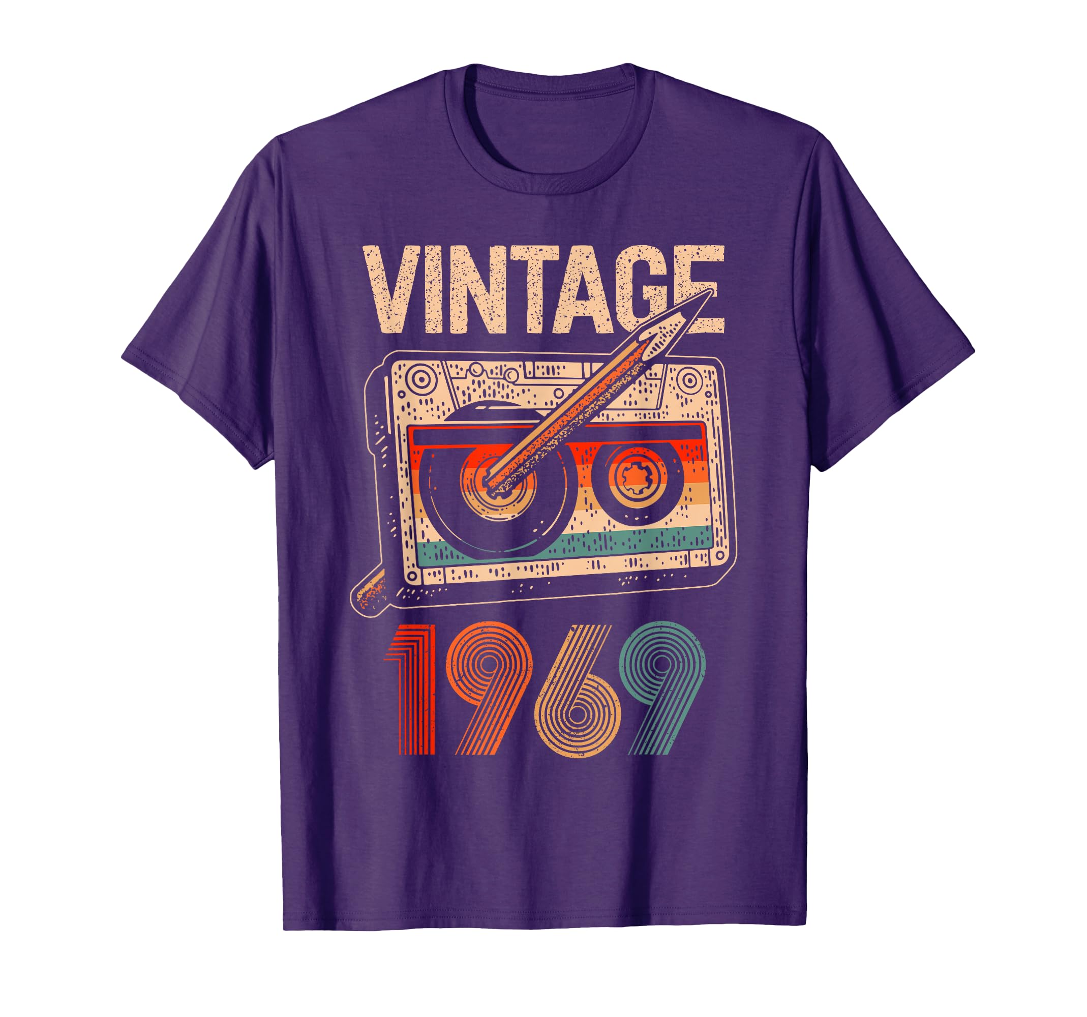 Mb 1969 Cassette Tape Pencil Birthday T-Shirt - Novelty Apparel Unisex - T-Shirt, Sweatshirt, Hoodie