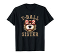 T Ball Sister Ball Bow Baseball Teen T-Shirt - Custom Art Print Unisex - T-Shirt, Sweatshirt, Hoodie