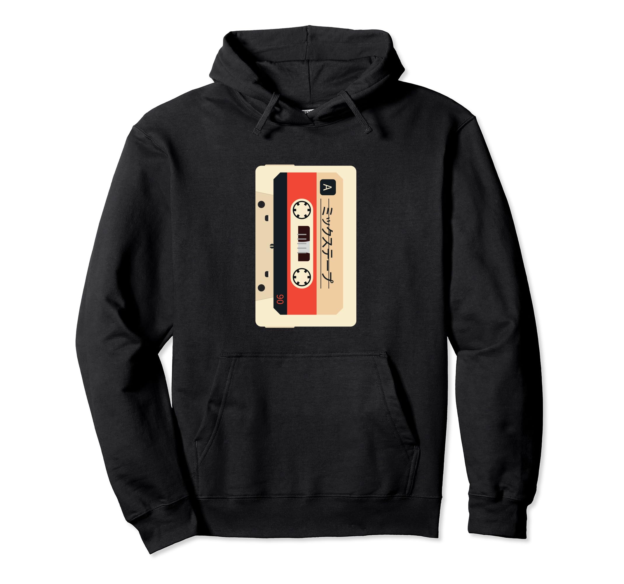 80S Japanese Music Cassette Tape Hoodie - Trendy Graphic Men Women - T-Shirt, Sweatshirt, Hoodie