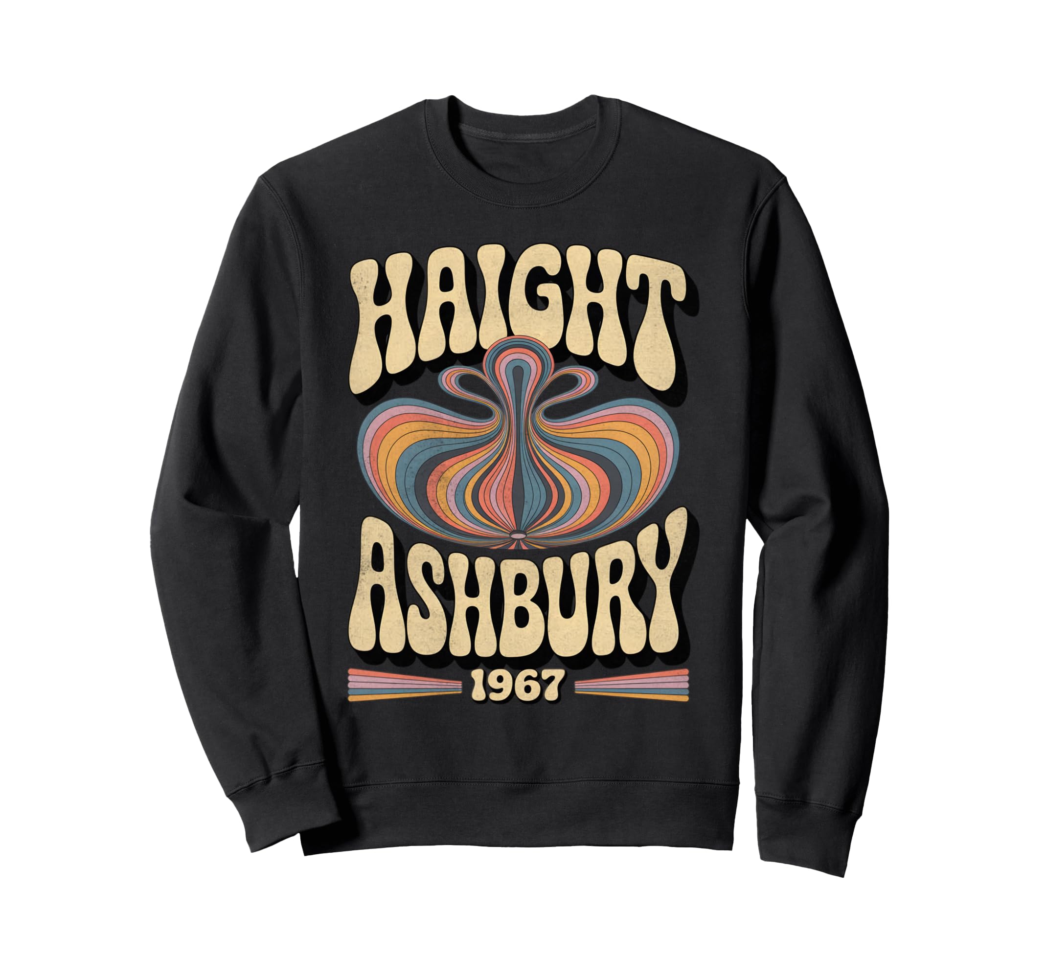 Haight Ashbury 1967 Hippie Boho 1960S Sweatshirt - Unique Graphic Unisex - T-Shirt, Sweatshirt, Hoodie